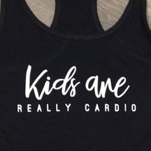 Racer back tank top Size Large Black